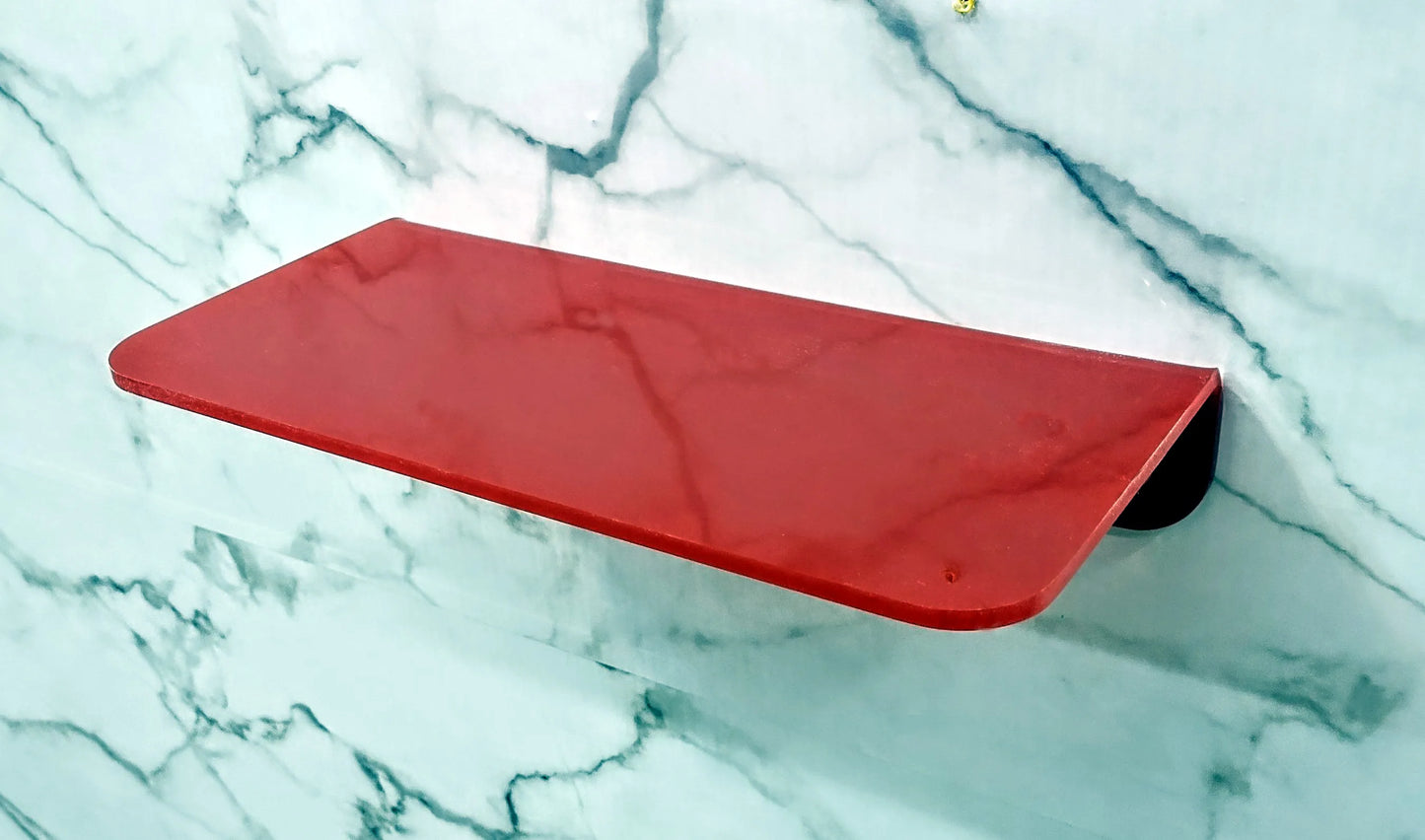 Étagère murale flottante en acrylique transparent de 12 po de long