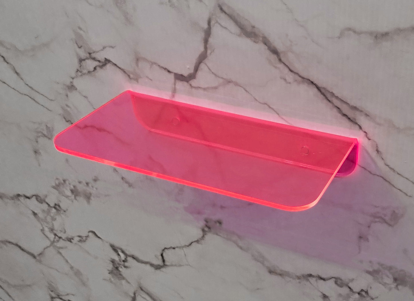 Étagère murale flottante en acrylique transparent de 24 po de long