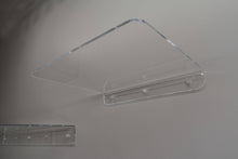 Load image into Gallery viewer, 12&quot; long floating clear acrylic wall shelf