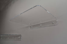 Load image into Gallery viewer, 20&quot; long floating clear acrylic wall shelf