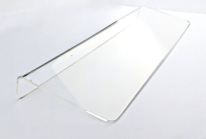 36 inch long floating clear acrylic wall shelf