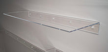 Charger l&#39;image dans la galerie, 36&quot; long floating clear acrylic wall shelf