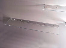 Load image into Gallery viewer, 48&quot; long floating clear acrylic wall shelf